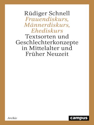 cover image of Frauendiskurs, Männerdiskurs, Ehediskurs